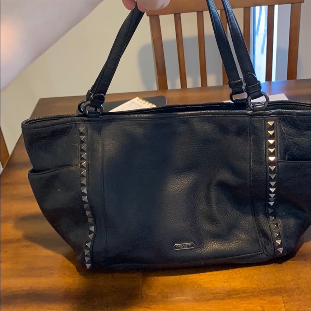 Coach purse with studs